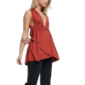 NWT Free People M Aries Tank in Love Moon Boho Chic Dark Coquette Y2K Fairy